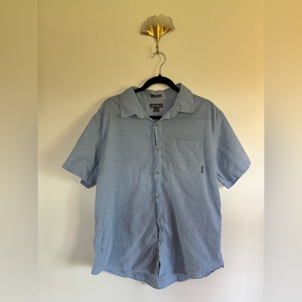 Eddie Bauer Classic Fit Short Sleeve Button-Up Shirt – Men’s XL | A9
